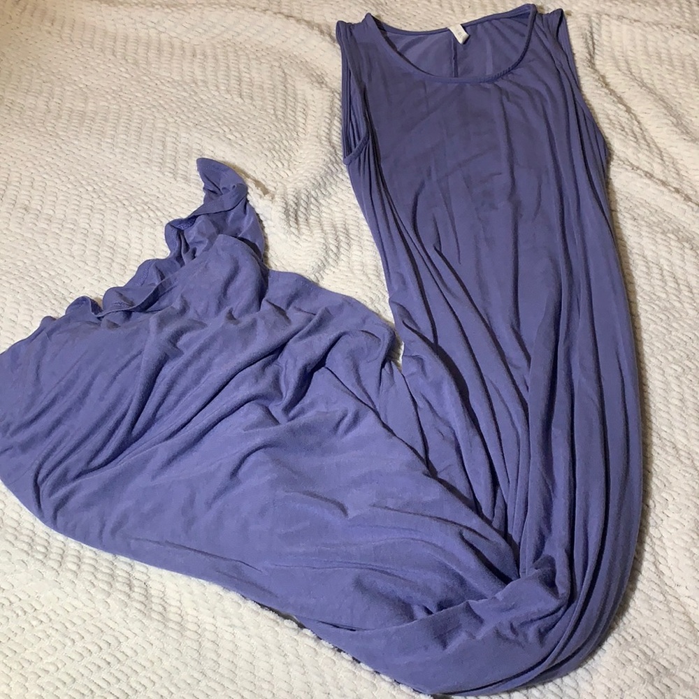 Size Small Blue Maternity Maxi Dress from Pink Blush